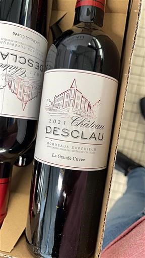 Vin Rouge sec La Grande Cuvée Château Desclau 2021 France Bordeaux Bordeaux supérieur AOC