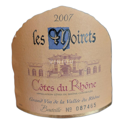 Rhônen laakso Côtes-du-rhône Les Noirets 2007