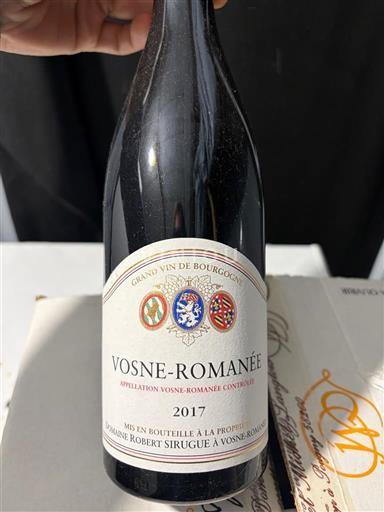 Borgoña Vosne-romanée Domaine Robert Sirugue 2017