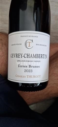 Vin Rouge sec Terre brune Charles Thurgot 2023 France Bourgogne Gevrey-chambertin AOC