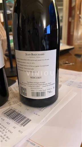 Bourgogne Mercurey Jean Bouchard Ikke årgangsbestemt