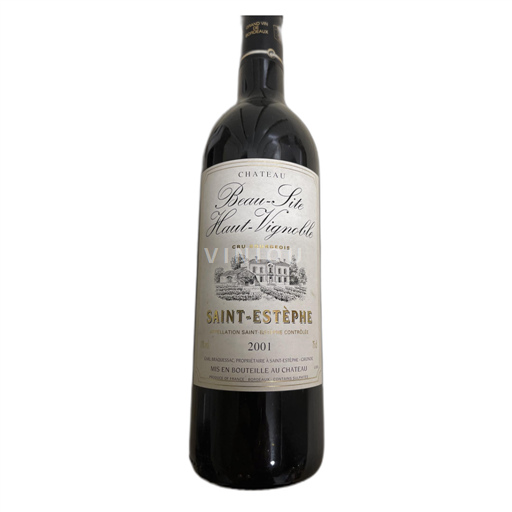 Bordeaux Saint-Estèphe Château Beau-Site Haut-Vignoble Cru bourgeois 2001