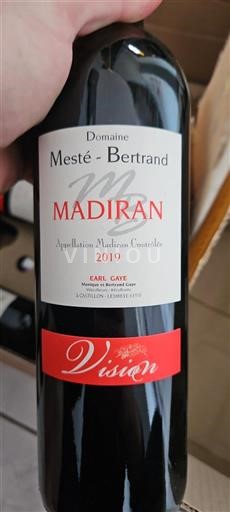 Zuidwest-Frankrijk Madiran Domaine Meste - Bertrand Vision 2019