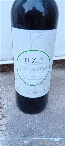 Lounais-Ranska Buzet Sans Sulfites Ajoutés 2020