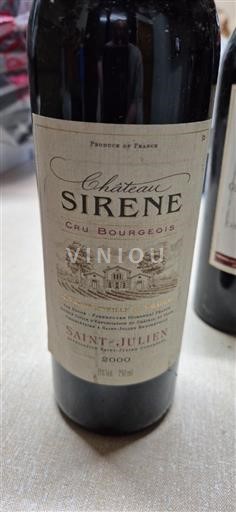 Bordeaux Saint-Julien Château Sirène 2000