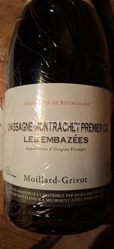 Bourgogne Chassagne-montrachet Premier Cru Moillard-Grivot Les Embazées 2017