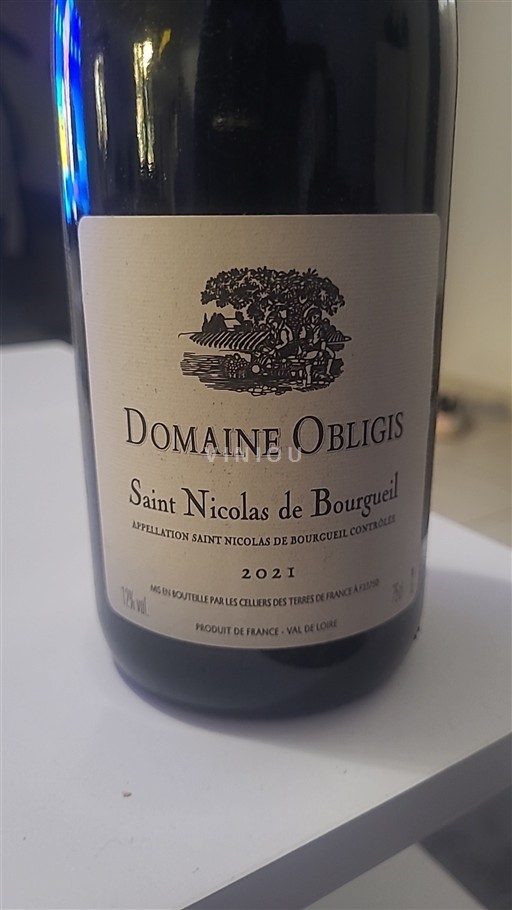Valle della Loira Saint-Nicolas-De-Bourgueil Domaine Obligis 2021
