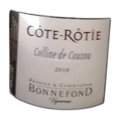 Rhônen laakso Côte-rôtie BONNEFOND Colline de couzou 2018