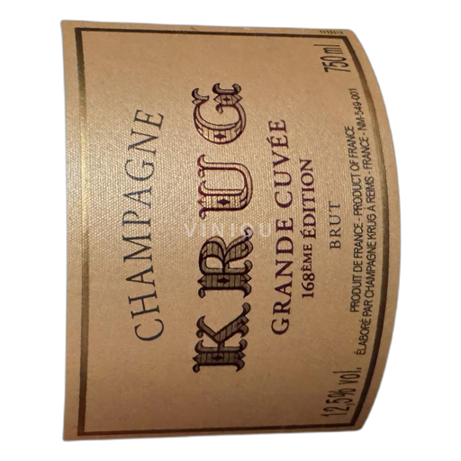 Champagne Non specificato Krug Grande 168 Senza annata