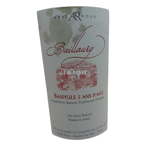 Roussillon Banyuls Abbé Rous Baillaury Ei vuosikertaa
