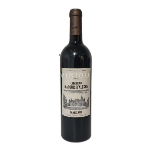 Bordeaux Margaux Chateau Marquis d'Alesme Grad cru Classé 2010