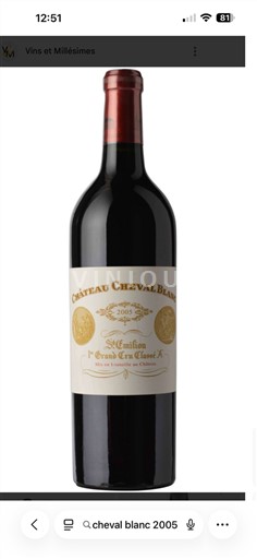 Bordeaux Saint-Émilion Château Cheval Blanc 2005