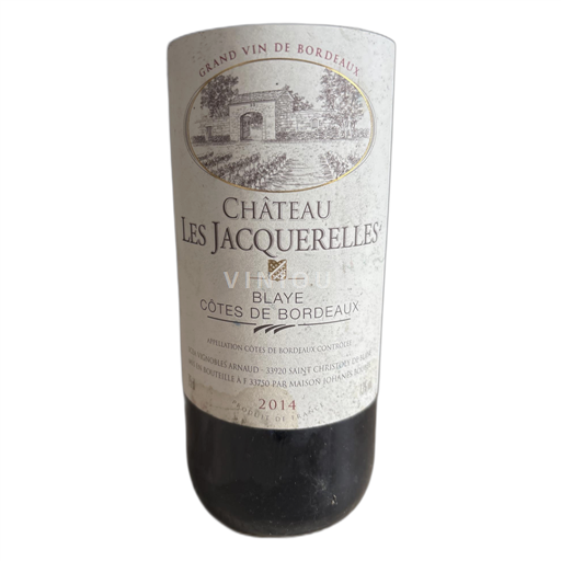 Bordéus Blaye-Côtes-de-Bordéus Château Les Jacquerelles 2014