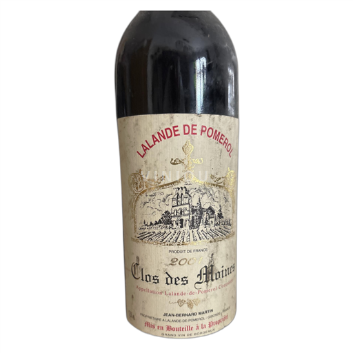 Bordeaux Lalande-de-pomerol Clos des Moines 2001