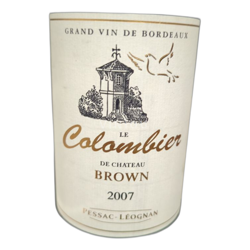 Bordéus Pessac-Léognan Château Brown Le Colombier 2007