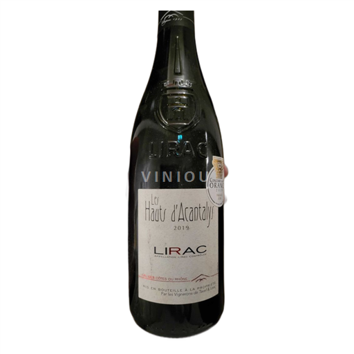 Vin Rouge sec Les Hauts Acantalys 2019 France Vallée du Rhône Lirac AOC