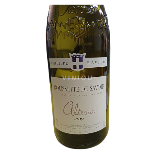 Savoie ja Bugey Roussette de Savoie Philippe Ravier Altesse 2019
