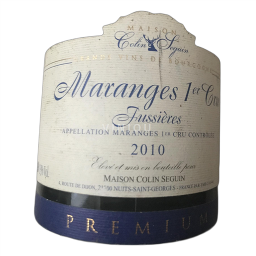 Bourgondië Maranges Premier Cru Maison Colin Seguin Tussières 2010