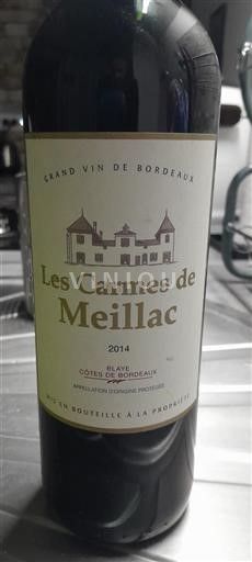 Burdeos Blaye-Côtes de Burdeos Les Carmes de Meillac 2014