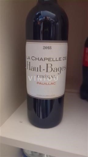 Bordéus Pauillac La Chapelle de Haut-Bages Libéral 2018