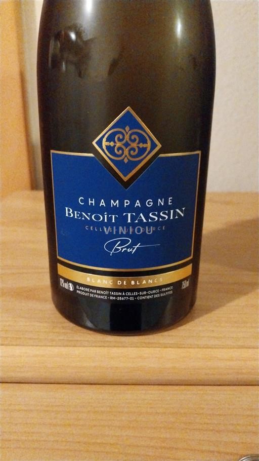 Šampanja Šampanjec Benoît Tassin Blanc de Noirs Neleten.