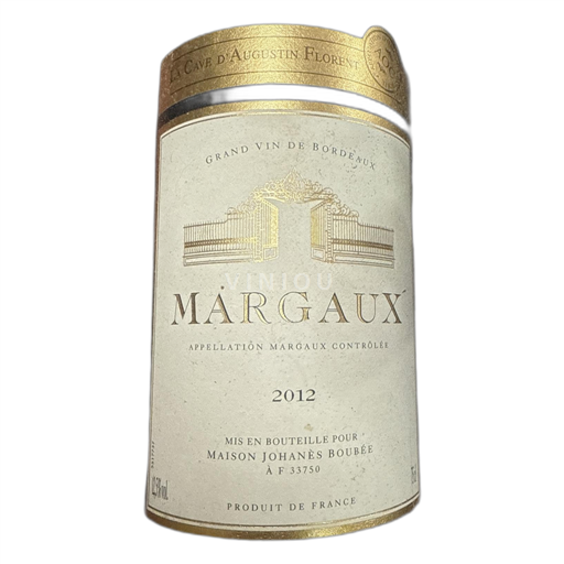 Bordeaux Margaux Johanes Boubee 2012
