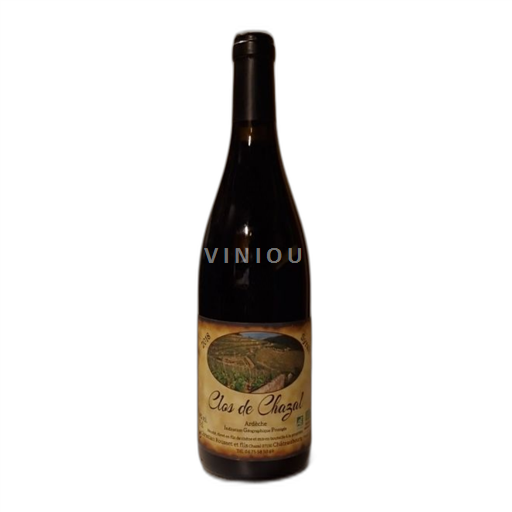 Alpe in reke Rona Ardeški vinogradni grici Clos de Chazal Syrah 2018