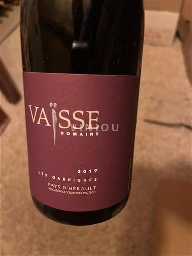 Languedoc Không được chỉ định Domaine Vaïsse Les Garrigues 2019