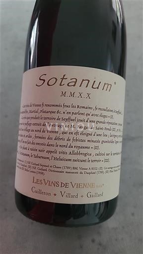 Valle del Ródano No especificado Les Vins de Vienne Sotanum 2020