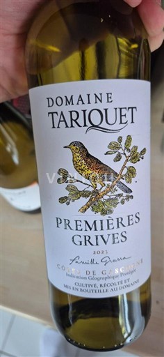 Jugozahod Côtes de Gascogne Domaine Tariquet Premières Grives 2023