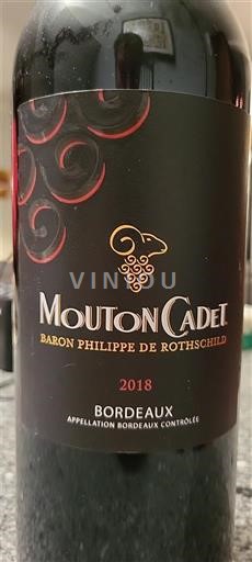 Bordeaux Baron Philippe de Rothschild Mouton Cadet 2018