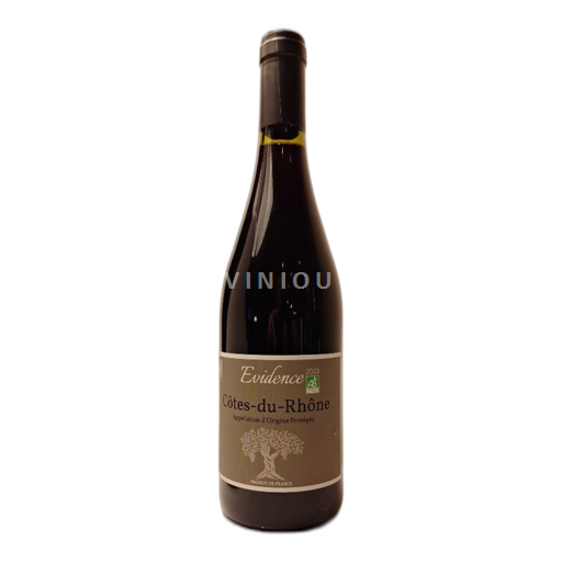 Vin Rouge sec Evidence La Nyonsaise 2023 France Vallée du Rhône Côtes-du-rhône AOC