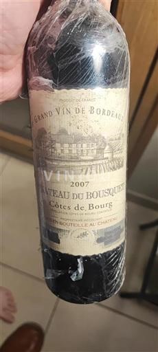 Bordeaux Côtes-de-Bourg Château du Bousquet 2007