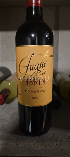 Bordeaux Pomerol Château Nénin Fugue de Nénin 2015