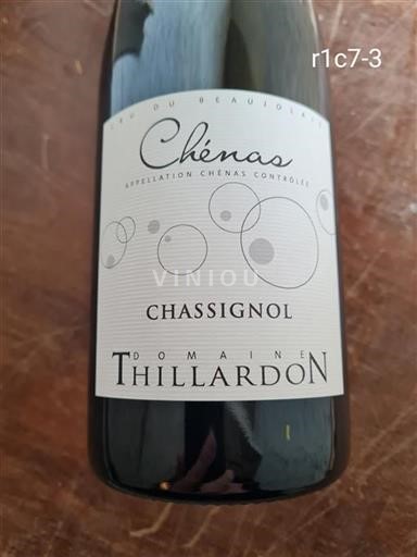 Beaujolais Chénas Domaine Thillardon Chassignol Ei vuosikertaa