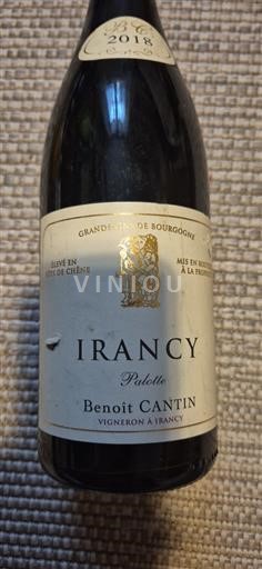 Borgoña Irancy Benoît Cantin Palotte 2018
