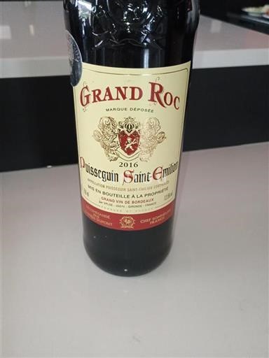 Bordeaux Puisseguin-Saint-Émilion Grand Roc 2016