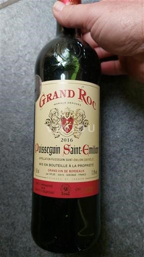 Bordeaux Puisseguin-saint-émilion Grand Roc 2016