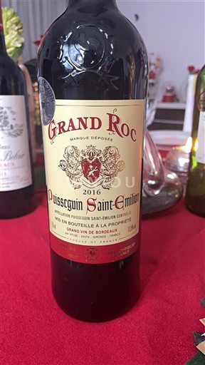 Bordeaux Puisseguin-saint-émilion Grand Roc 2016