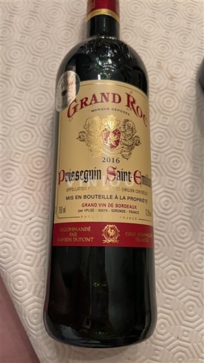 Bordoja Puisseguin-saint-émilion Grand Roc 2016