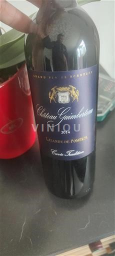 Burdeos Lalande-de-Pomerol Château Guimberteau Tradition 2014