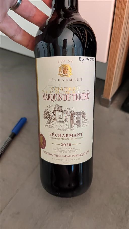 Sud-Ouest Pécharmant Château Marquis du Tertre 2020