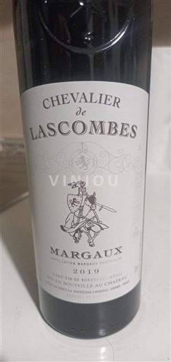 Bordeaux Margaux Château Lascombes Chevalier de Lascombes 2019