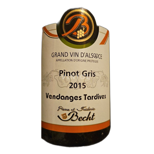 Alsace Ikke specificeret Pierre et Frédéric Becht Vendanges Tardives 2015