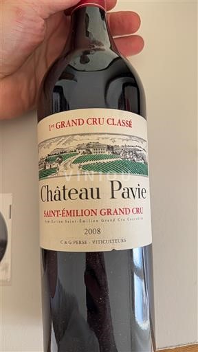 Bordeaux Saint-Émilion Grand Cru Château Pavie 2008