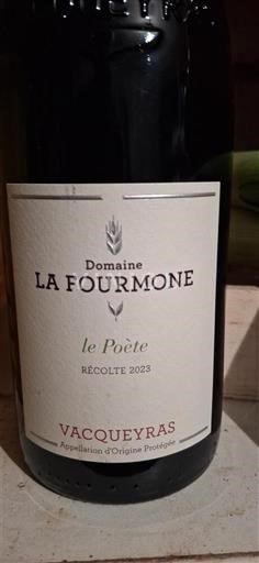 Rhône-dalen Vacqueyras Domaine La Fourmone le Poète 2023