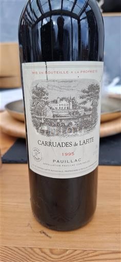 Bordeaux Pauillac Château Lafite Rothschild Carruades de Lafite 1995
