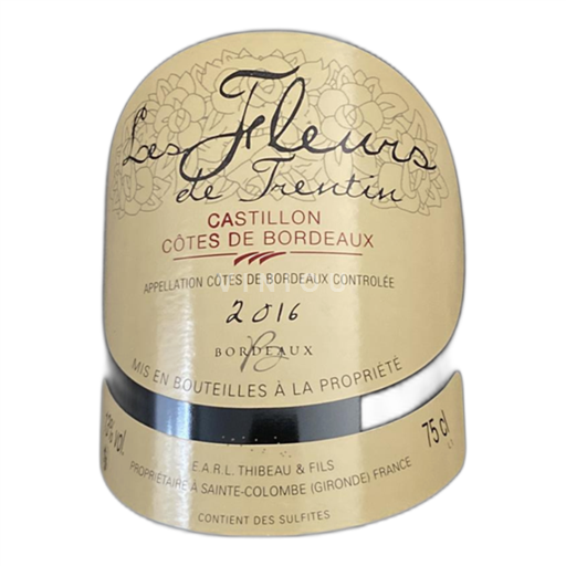 Bordeaux Castillon-côtes-de-bordeaux Les Fleurs de Trentin 2016