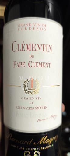 Bordeaux Graves Château Pape Clément Clémentin de Pape Clément 2010
