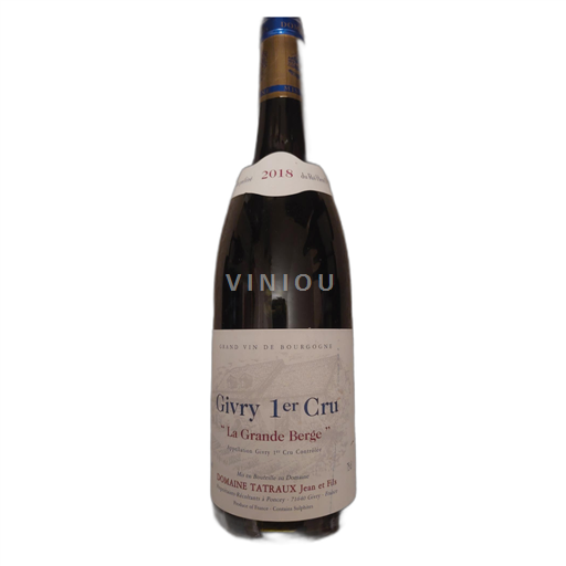 Borgogna Givry La grande berge 1er cru 2018